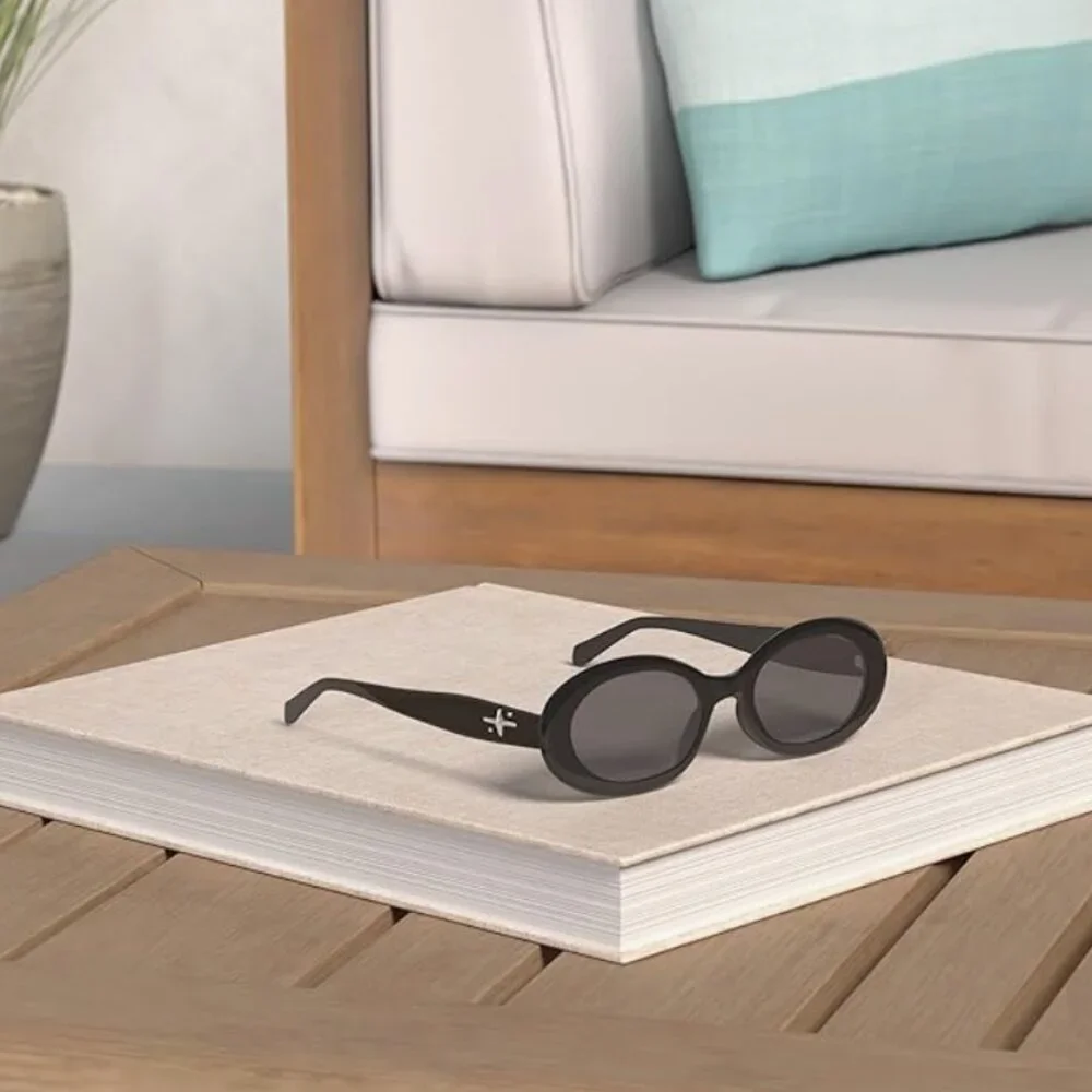 Black Gold Cross Sunglasses